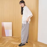 【再入荷 UVカット 防しわ】リネンタッチイージーカーブパンツ(Youtube紹… | coen【women】 | 詳細画像9