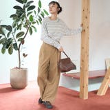 ウールブレンド タックワイドスラックスパンツ【インフルエンサー紹介アイテム】 | coen【women】 | 詳細画像14 