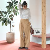 ウールブレンド タックワイドスラックスパンツ【インフルエンサー紹介アイテム】 | coen【women】 | 詳細画像15 