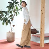 ウールブレンド タックワイドスラックスパンツ【インフルエンサー紹介アイテム】 | coen【women】 | 詳細画像16 
