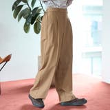 ウールブレンド タックワイドスラックスパンツ【インフルエンサー紹介アイテム】 | coen【women】 | 詳細画像17 