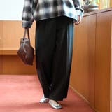 ウールブレンド タックワイドスラックスパンツ【インフルエンサー紹介アイテム】 | coen【women】 | 詳細画像6 