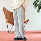 MD.GRAY | フェレットライクベロアイージーワイドパンツ【インフルエンサー紹介アイテム】 | coen【women】