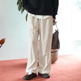 NATURAL | フェレットライクベロアイージーワイドパンツ【インフルエンサー紹介アイテム】 | coen【women】