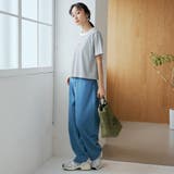 バックベルト付き カーブシルエット ワイドデニムパンツ | coen【women】 | 詳細画像12