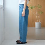 バックベルト付き カーブシルエット ワイドデニムパンツ | coen【women】 | 詳細画像19