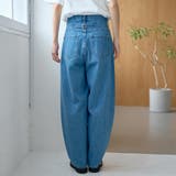 バックベルト付き カーブシルエット ワイドデニムパンツ | coen【women】 | 詳細画像20