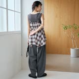 バックベルト付き カーブシルエット ワイドデニムパンツ | coen【women】 | 詳細画像4