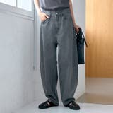 バックベルト付き カーブシルエット ワイドデニムパンツ | coen【women】 | 詳細画像8