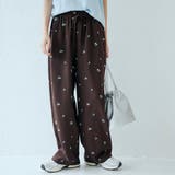 【セットアップ対応】フラワー刺繍イージーワイドパンツ | coen【women】 | 詳細画像14