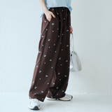 【セットアップ対応】フラワー刺繍イージーワイドパンツ | coen【women】 | 詳細画像15