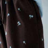 【セットアップ対応】フラワー刺繍イージーワイドパンツ | coen【women】 | 詳細画像17