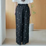 【セットアップ対応】フラワー刺繍イージーワイドパンツ | coen【women】 | 詳細画像24