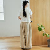 2タックとろみコクーンワイドパンツ | coen【women】 | 詳細画像4
