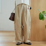 BEIGE | 2タックとろみコクーンワイドパンツ | coen【women】