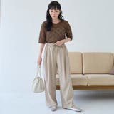 【撥水/ストレッチ/接触冷感】C.mt リラックス タックワイドイージーパンツ | coen【women】 | 詳細画像10 