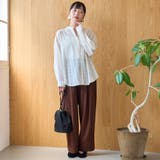 【撥水/ストレッチ/接触冷感】C.mt リラックス タックワイドイージーパンツ | coen【women】 | 詳細画像14 