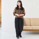 【撥水/ストレッチ/接触冷感】C.mt リラックス タックワイドイージーパンツ | coen【women】 | 詳細画像2 