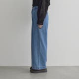裏起毛ワイドデニムパンツ | coen【women】 | 詳細画像17
