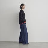 裏起毛ワイドデニムパンツ | coen【women】 | 詳細画像26