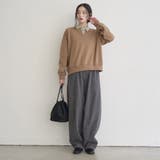 裏起毛 コクーンシルエットイージーデニムパンツ【Youtube紹介アイテム】 | coen【women】 | 詳細画像2