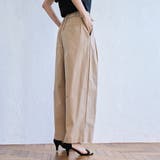 コットンナイロンツータックワイドパンツ | coen【women】 | 詳細画像10
