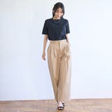 コットンナイロンツータックワイドパンツ | coen【women】 | 詳細画像12