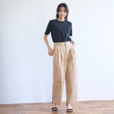 コットンナイロンツータックワイドパンツ | coen【women】 | 詳細画像13