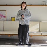 コットンナイロンツータックワイドパンツ | coen【women】 | 詳細画像7