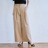 コットンナイロンツータックワイドパンツ | coen【women】 | 詳細画像8