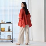 ピグメント リブ イージーワイドパンツ | coen【women】 | 詳細画像13