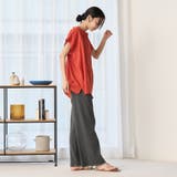 ピグメント リブ イージーワイドパンツ | coen【women】 | 詳細画像7