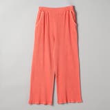 ORANGE | ピグメント リブ イージーワイドパンツ | coen【women】