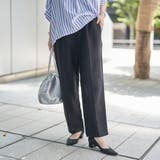 接触冷感リネンレーヨンテーパードパンツ（WEB限定サイズ） | coen【women】 | 詳細画像1 