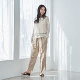 接触冷感リネンレーヨンテーパードパンツ（WEB限定サイズ） | coen【women】 | 詳細画像11 