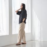 接触冷感リネンレーヨンテーパードパンツ（WEB限定サイズ） | coen【women】 | 詳細画像14 