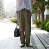 接触冷感リネンレーヨンテーパードパンツ（WEB限定サイズ） | coen【women】 | 詳細画像15 
