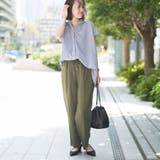 接触冷感リネンレーヨンテーパードパンツ（WEB限定サイズ） | coen【women】 | 詳細画像18 