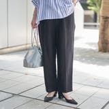 接触冷感リネンレーヨンテーパードパンツ（WEB限定サイズ） | coen【women】 | 詳細画像2 