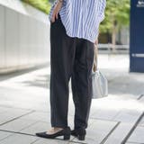 接触冷感リネンレーヨンテーパードパンツ（WEB限定サイズ） | coen【women】 | 詳細画像4 