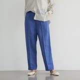 COBALT | 接触冷感リネンレーヨンテーパードパンツ（WEB限定サイズ） | coen【women】