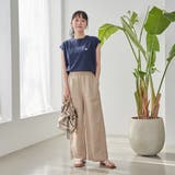 接触冷感リネンレーヨンワイドパンツ(WEB限定サイズ) | coen【women】 | 詳細画像12