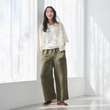 接触冷感リネンレーヨンワイドパンツ(WEB限定サイズ) | coen【women】 | 詳細画像17