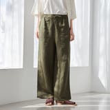 OLIVE | 接触冷感リネンレーヨンワイドパンツ(WEB限定サイズ) | coen【women】