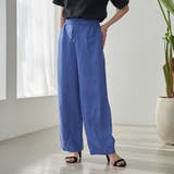 COBALT | 接触冷感リネンレーヨンワイドパンツ(WEB限定サイズ) | coen【women】