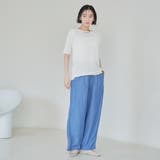 ライトデニムイージーワイドパンツ | coen【women】 | 詳細画像10 