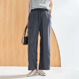 BLACK | ライトデニムイージーワイドパンツ | coen【women】