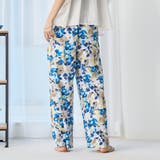 フラワープリント イージーワイドパンツ | coen【women】 | 詳細画像18 