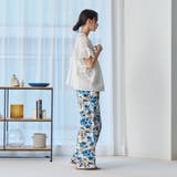 フラワープリント イージーワイドパンツ | coen【women】 | 詳細画像21 