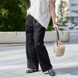 【接触冷感】イージービューティワイドパンツ(WEB限定サイズ) | coen【women】 | 詳細画像4